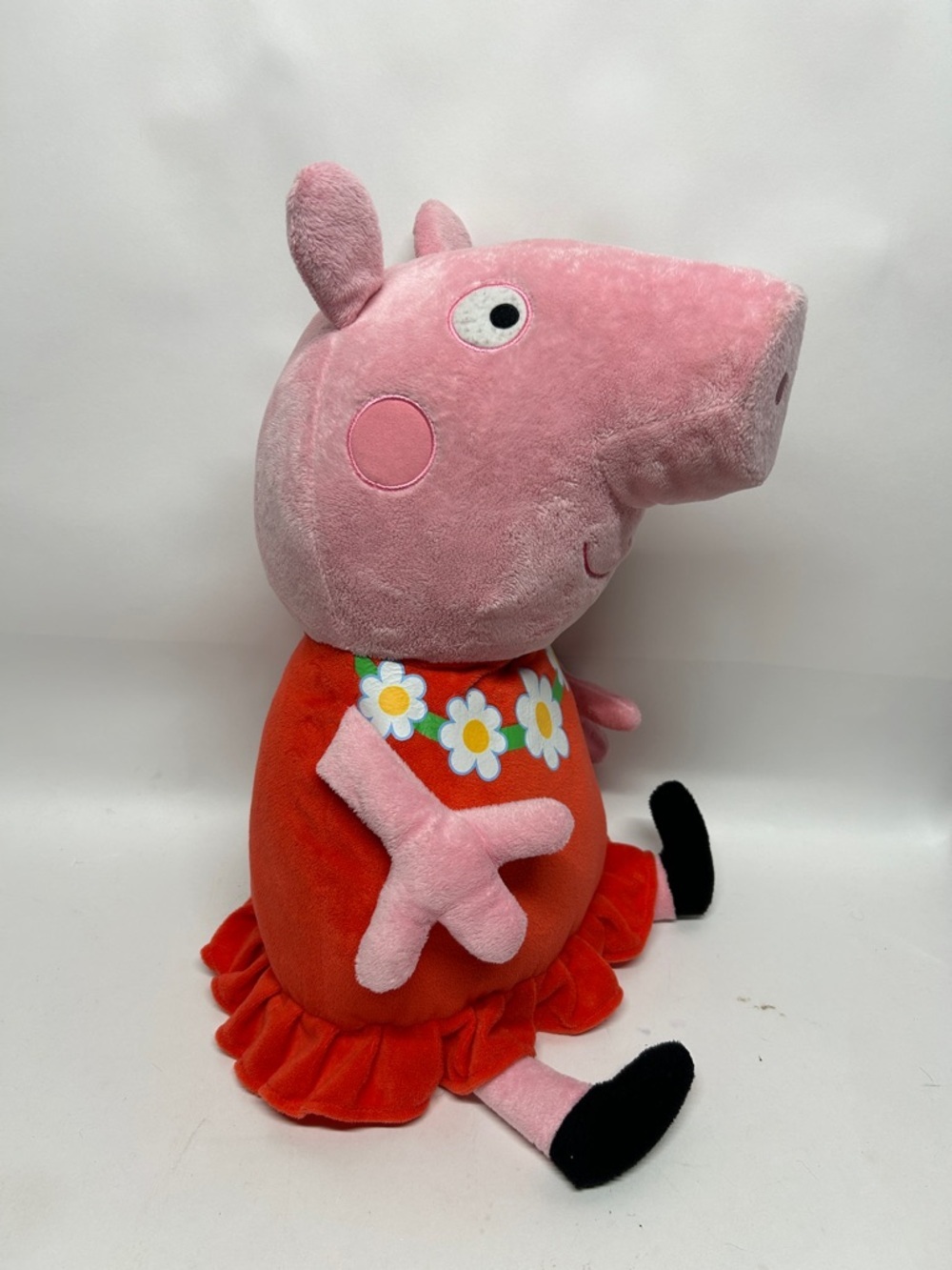 Hasbro Peppa Pig Jumbo Plush 24” Stuffed Animal Floral Dress 2021 Large Toy
